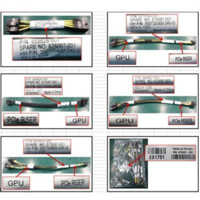 HPE Parts SPS-Cable GPU Cables Kit F/S New HPE Spare 1-Year Warranty