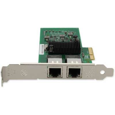 AddOn 1000MBS Dual RJ-45 Port 100M PCIE 2.0 X4 Network Interface Card