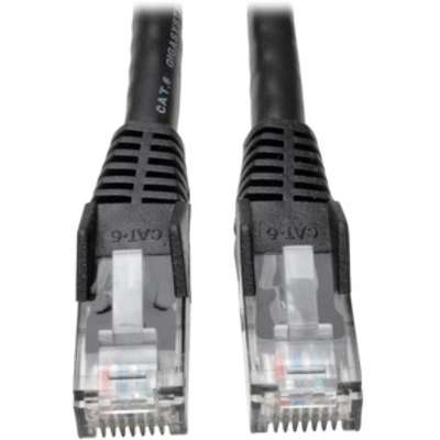 Tripp Lite 10ft Black Cat6 Gigabit Snagless Molded Patch Cable RJ45 M/M