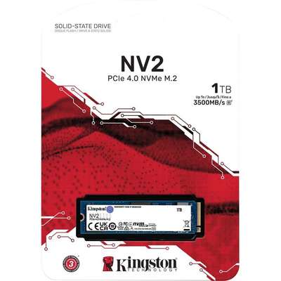 Kingston Technology 1000G NV2 M.2 2280 PCIE 4.0 NVMe SSD