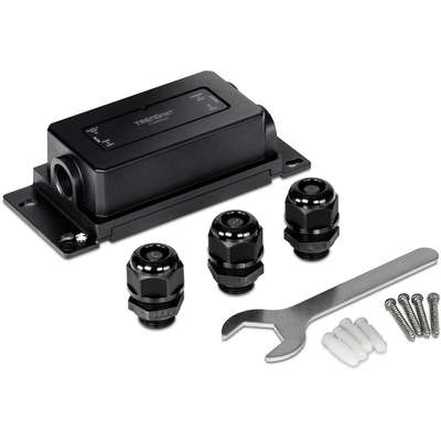 TRENDnet 2-Port Industrial Outdoor Gigabit Active/Passive PoE+ Extnder