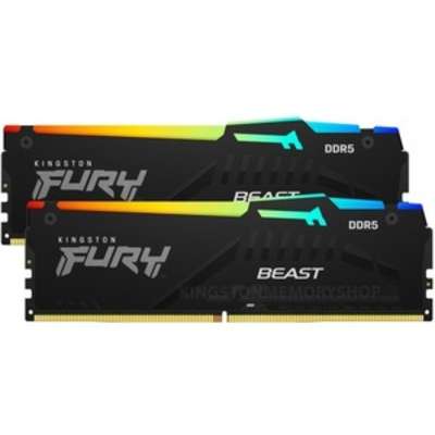 Kingston Technology 32GB 6000MT/S DDR5 CL36 DIMM Kit Of 2 Fury Beast RGB