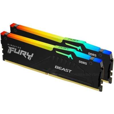 Kingston Technology 32GB 6000MT/S DDR5 CL36 DIMM Kit Of 2 Fury Beast RGB