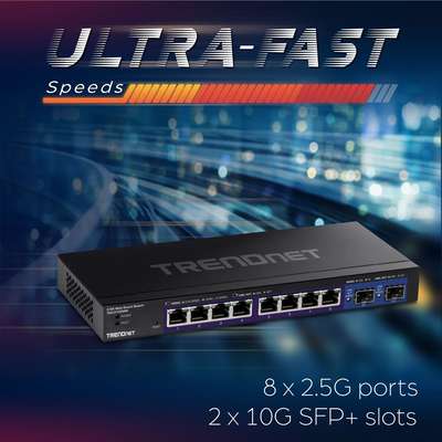 TRENDnet 10-Port Multi-Gig Web Smart Switch