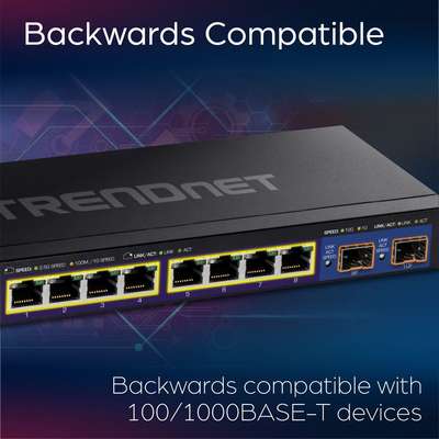 TRENDnet 10-Port Multi-Gig Web Smart Switch