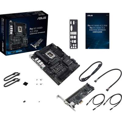 Asus MB Pro WS W680-Ace IPMI W680 LGA1700 Max.128GB DDR5 ATX