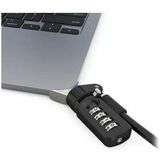 Compulocks Ledge Lock Adapter for Macbook Air M2 2022 with Combination Lock Silver