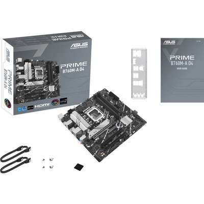 Asus MB Prime B760M-A D4 B760 LGA1700 MAX128GB DDR4 MATX