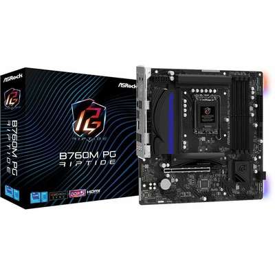 ASRock Inc Asrock MB B760M PG Riptide B760 LGA1700 MAX128GB DDR5 Micro ATX