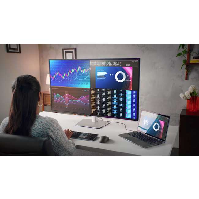 Dell UltraSharp U4323QE 43" Class 4K UHD LCD Monitor - 16:9 - Silver