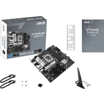 Asus MB Prime B760M-A AX B760 LGA1700 Max.128GB DDR5 PCIE MATX