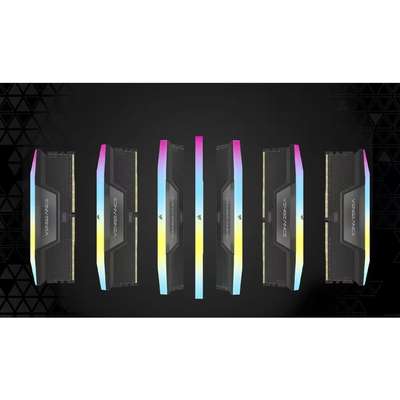 Corsair Vengeance RGB DDR5 32GB 2X16GB DDR5 6800 PC5-54400 Memory - Black