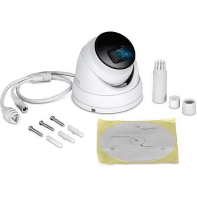 TRENDnet Indoor/Outdoor 5MP H.265 WDR PoE IR Fixed Turret Network Camera