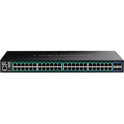 TRENDnet 52-Port Gigabit Web Smart PoE+ Switch with 10G SFP+ Slots