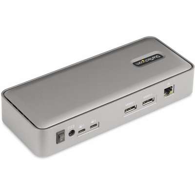StarTech.com Dual-Laptop USB-C KVM Docking Station - KVM Switch Dock