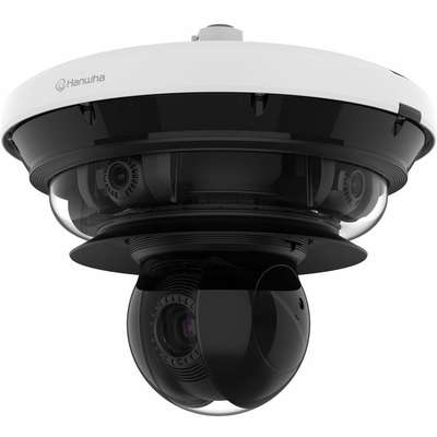 Hanwha Techwin America 5 CH AI IR PTRZ Outdoor Camera with PTZ 4KX4PTRZ+2MP 40X PTZ