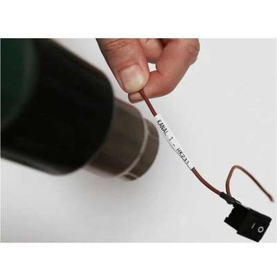 Brother 0.82 inch X4.9FT 20.8mm X1.5M 3:1 Heat Shrink Tube Black On White Dia: