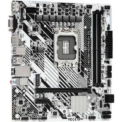 ASRock Inc Asrock MB H610M-HDV M.2+ D5 H610 LGA1700 MAX96GB DDR5 PCIE Micro ATX