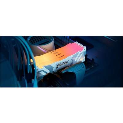 Kingston Technology 16GB 8000MT/S DDR5 CL38 DIMM Fury Renegade RGB White XMP