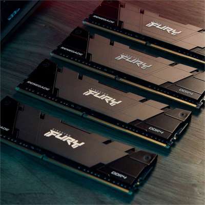 Kingston Technology 32GB3600MT/S DDR4 CL16DIMM (Kit Of 2) 1GX8 Furyrenegadeblack
