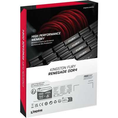 Kingston Technology 32GB3600MT/S DDR4 CL16DIMM (Kit Of 2) 1GX8 Furyrenegadeblack