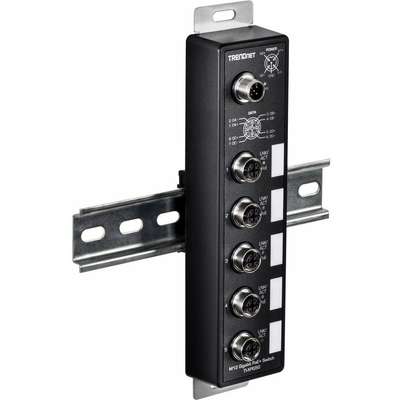 TRENDnet M12 GIG PoE+ Railway Switch