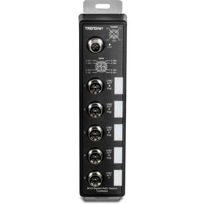 TRENDnet M12 GIG PoE+ Railway Switch
