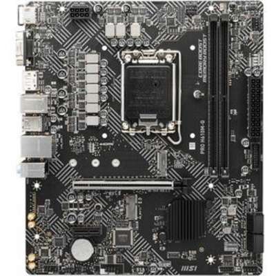MSI PRO H610M-G Desktop Motherboard, Intel H610 Chipset, Socket LGA-1700, Micro ATX