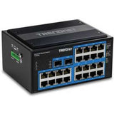 TRENDnet 26-Port Hardened Industrial Gigabit DIN-Rail Switch