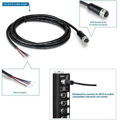 TRENDnet M12 Connector Cable
