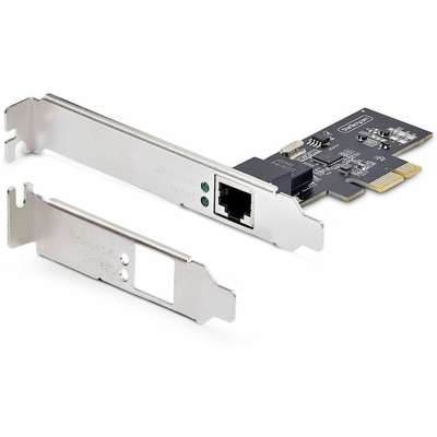 StarTech.com 1-Port 2.5GBPS Nbase-T PCIE Network Card, Intel I225-V, Single-Port Computer Network