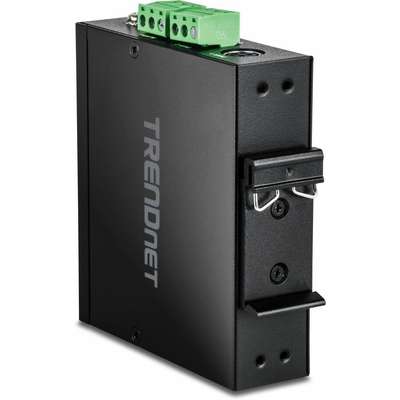 TRENDnet 5-Port Hardened Industrial Gigabit DIN-Rail Switch with Multi-Mode SC Port