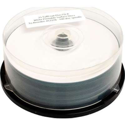 Primera Technology 100-pack Spindle Tuffcoat Plus CDR 48X 700MB White Hub Printable