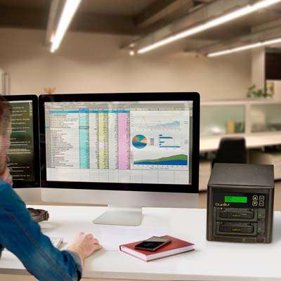 DupliM AC 140104 1:1 SSD Hard Disk Drive Duplicator SATA IDE & Hard Drive Sanitizer Stand-Alone