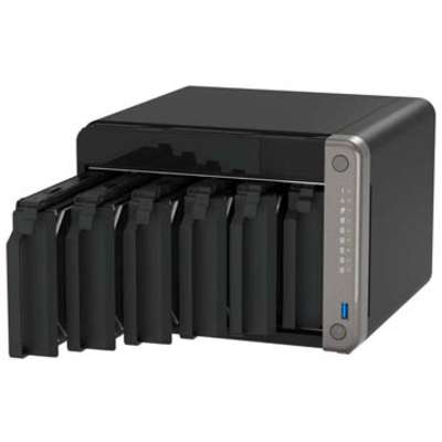 QNAP 6-Bay Desktop AI NAS Npu 6TOPS 4C Arm Cortex-A76 2.2GHZ 4C