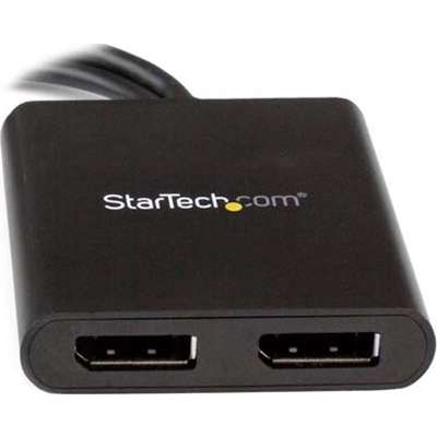 StarTech.com DisplayPort to DP Multi Monitor Splitter - 2-Port MST Hub
