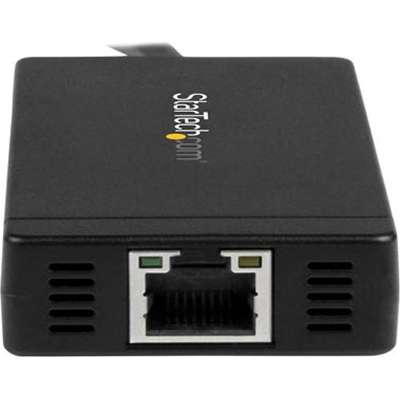 StarTech.com 3 Port USB C Hub with Ethernet - USB 3.0 - with Power Adapter