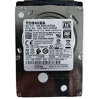 Toshiba 500GB 7200RPM 2.5" SATA Hard Drive