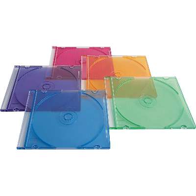 Verbatim CD/DVD Color Slim Jewel Cases (5-Colors Assorted) *50-Pack*