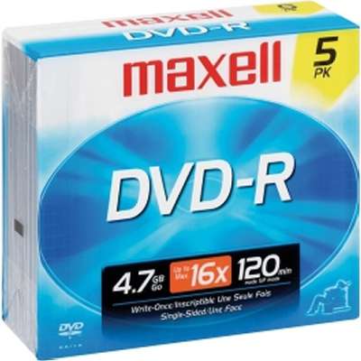 Maxell DVD-R 4.7 GB 16X Storage Media