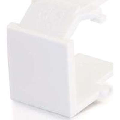 C2G Snap-In Blank Keystone Insert Module - White