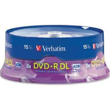 Verbatim 15-pack DVD+R DL 8.5GB 8x Branded Spindle