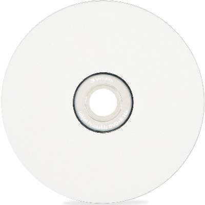 Verbatim 100-pack DVD-R 4.7GB 16X White Verbatim Branded Inkjet Printable Hub Logo Spindle