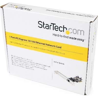 StarTech.com 1 Port PCIe Network Card 10/100 Ethernet Network Interface