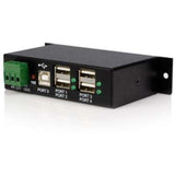 StarTech.com 4-Port Industrial USB 2.0 Hub with ESD Protection - Mountable