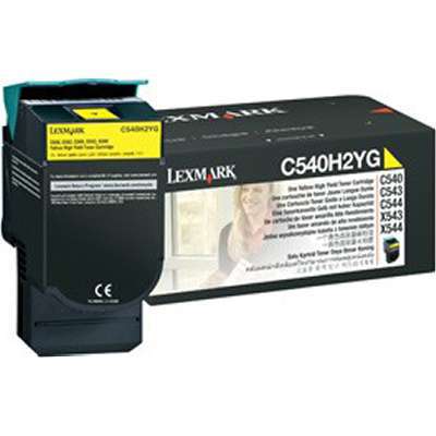 Lexmark C54x, X54x Yellow High Yield Toner Cartridge