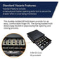 APG Cash Drawer Vasario 16X16 Black Manual 5 Bill x 5 Coin Till
