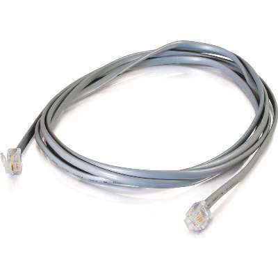 C2G 7ft RJ11 6P4C Straight Modular Cable