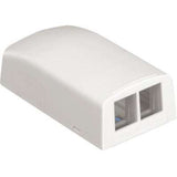 Panduit 2 PT Netkey Surface Mount Box Off White