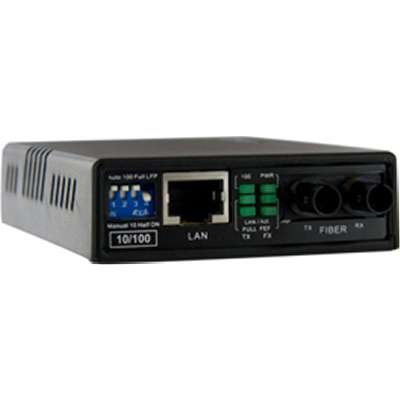 StarTech.com 10/100 MM Fiber Copper Fast Ethernet Media Converter ST 2 km